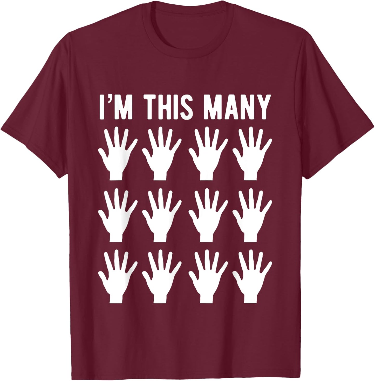 Funny 60th Birthday | Gift 60 Year Old | This Many T-Shirt - T-Shirt | Maroon