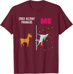 Account Manager Unicorn Others You T-Shirt - T-Shirt | Maroon