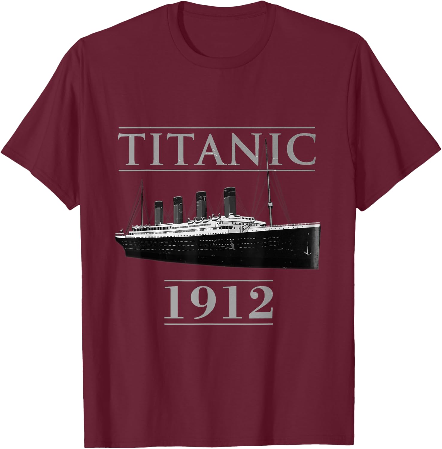 Titanic Youth Voyage Famous RMS Titanic 1912 Shirt T-Shirt - T-Shirt | Maroon