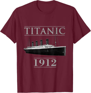 Titanic Youth Voyage Famous RMS Titanic 1912 Shirt T-Shirt - T-Shirt | Maroon