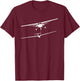 Glider is towed T-Shirt - T-Shirt | Maroon