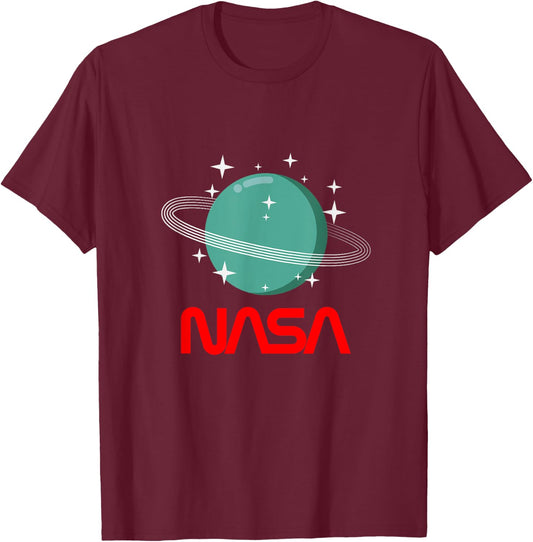 Nasa Shirt Vintage Space Astronomy Planets Galaxy Universe T-Shirt - T-Shirt | Maroon