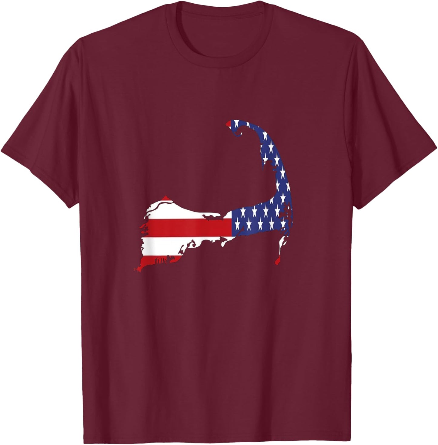 USA Cape Cod T-Shirt - T-Shirt | Maroon