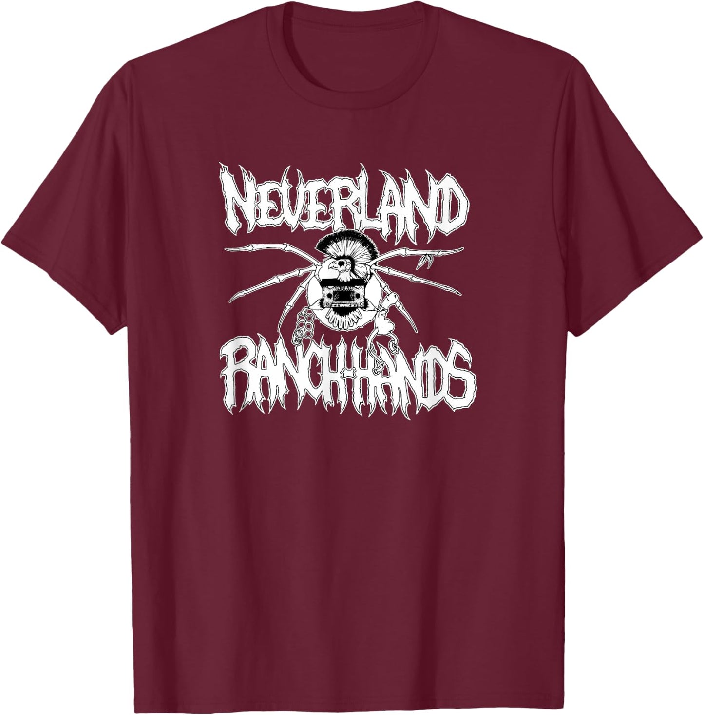 Neverland Ranch Hands NLRH Eagle Logo T-Shirt - T-Shirt | Maroon