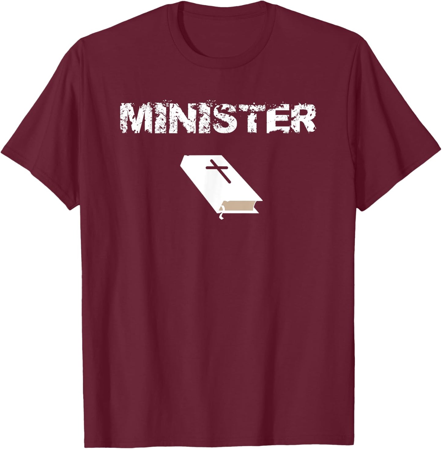 Ordained Minister T Shirt Clergy Pastoral T Shirt Gift T-Shirt - T-Shirt | Maroon