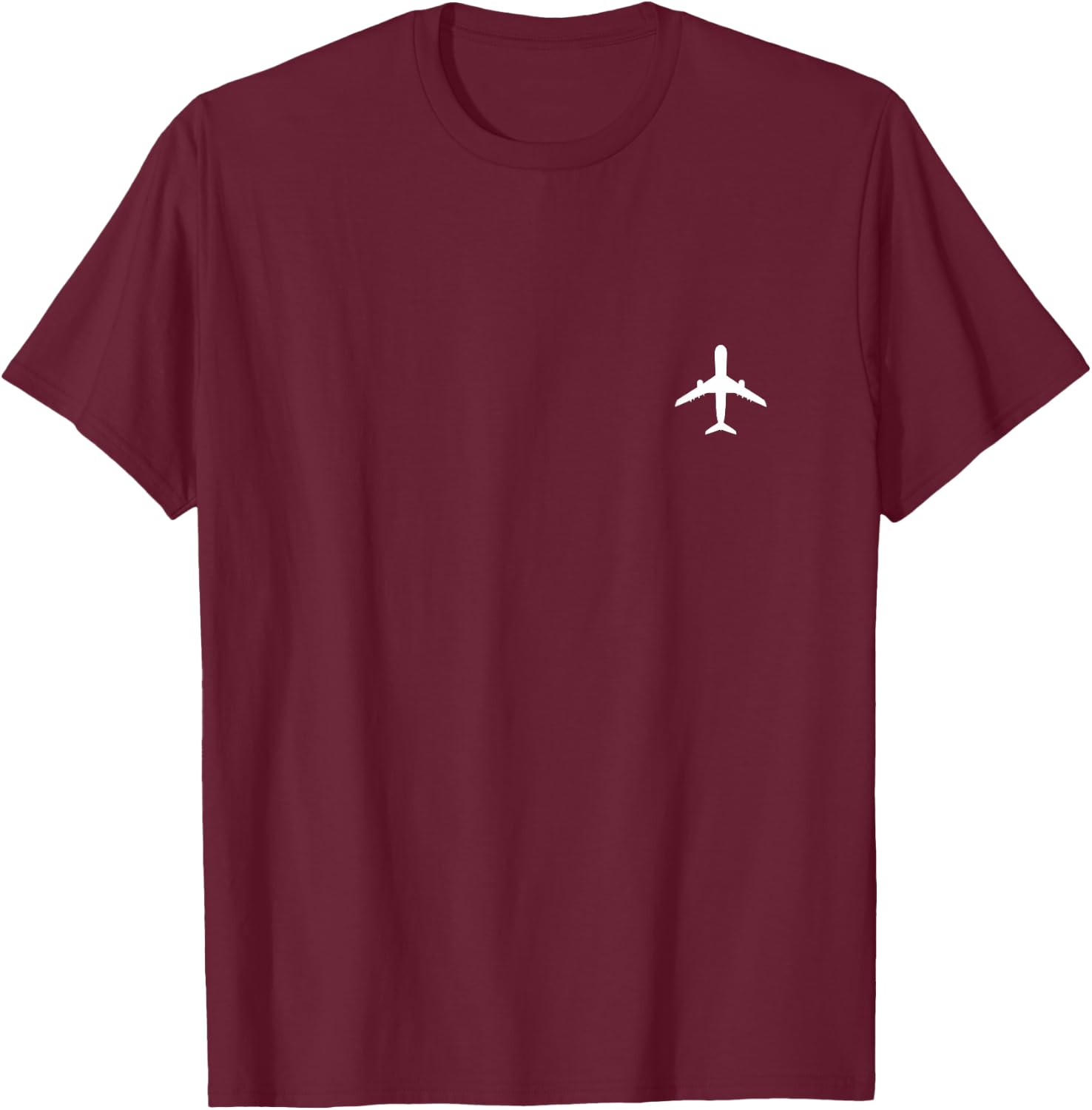 Aviation Geek Airplane Pilot Dad Husband | Father's Day Xmas T-Shirt - T-Shirt | Maroon
