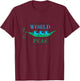 World Peas (Peace) Funny Pun T-Shirt - T-Shirt | Maroon