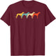 Greyhound Vintage Retro Dog Pet Racer Lover 60s 70s Gift T-Shirt - T-Shirt | Maroon