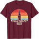 Daddy Needs A Beer Retro Vintage Humor T-Shirt - T-Shirt | Maroon