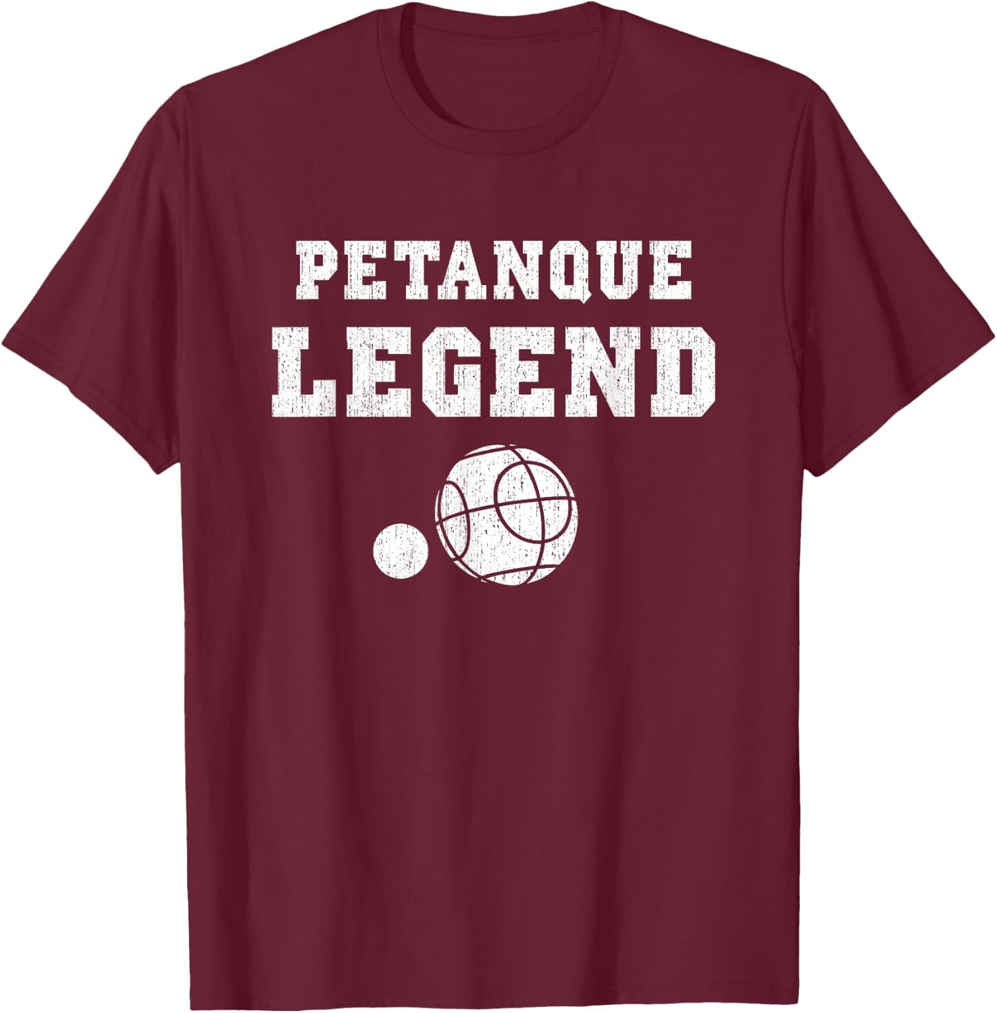 Funny Petanque Shirt - Love Petanque Game Shirt T-Shirt - T-Shirt | Maroon