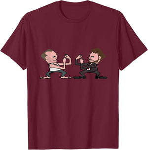 Fightin Christmas Movie Guys T-Shirt - T-Shirt | Maroon