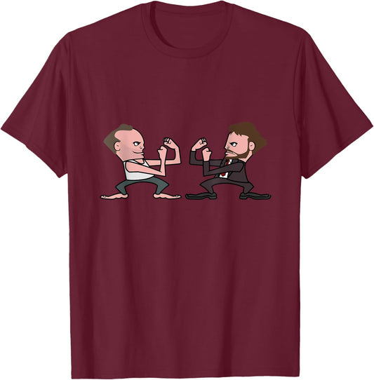 Fightin Christmas Movie Guys T-Shirt - T-Shirt | Maroon