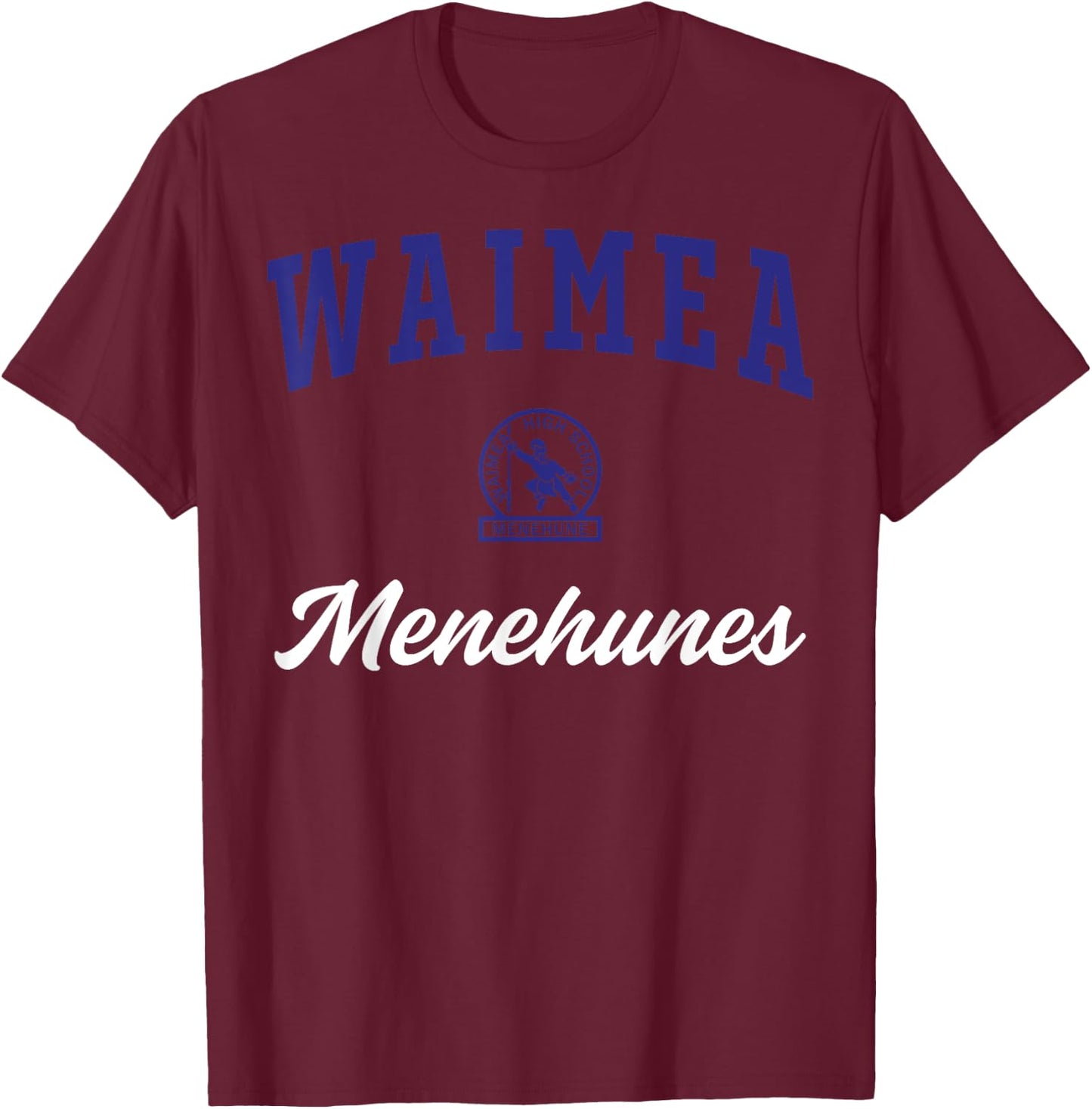 Waimea High School Menehunes T-Shirt - T-Shirt | Maroon
