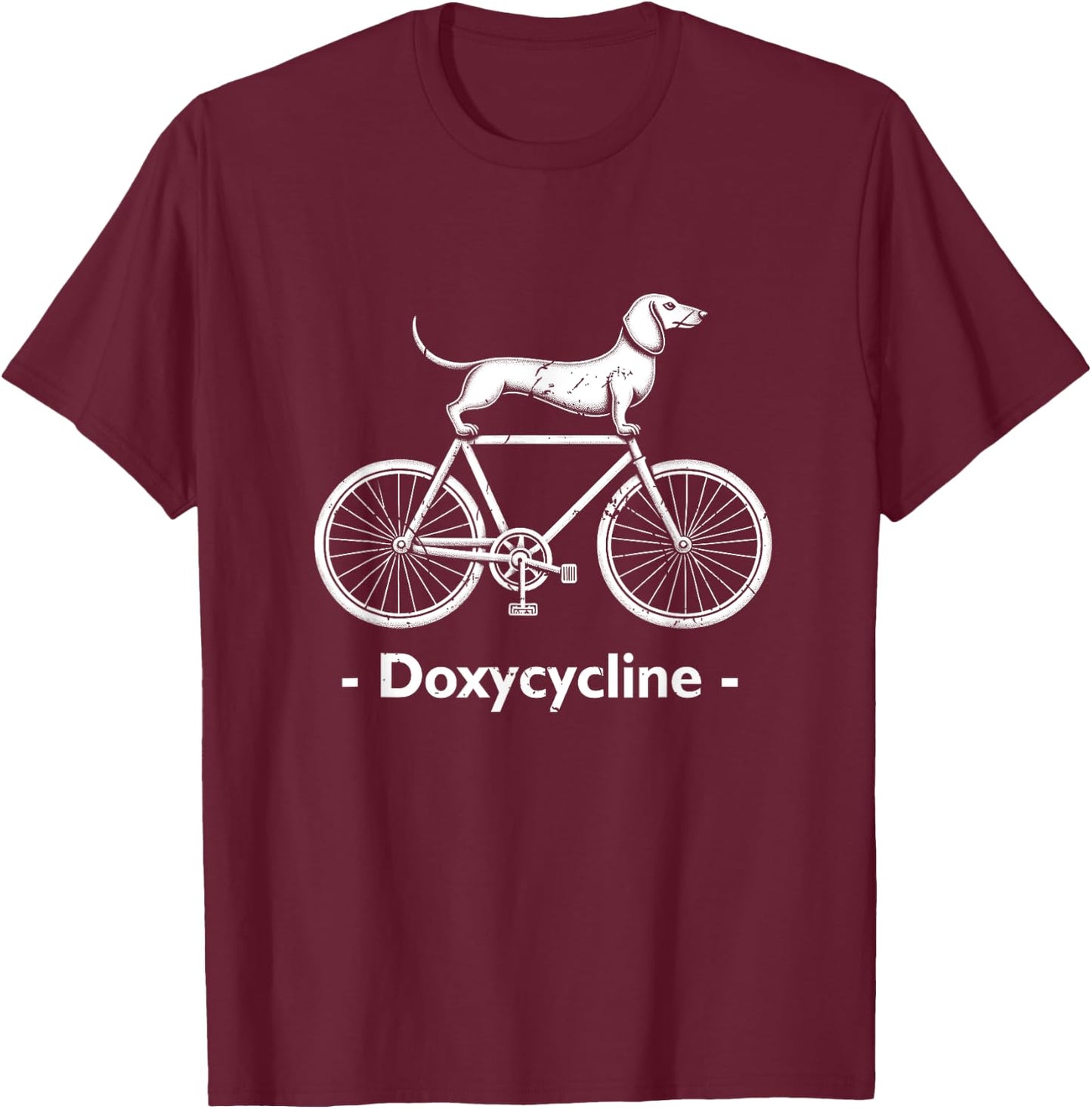 Doxycycline Pharmacy Pun Funny Veterinary Pharmacists Animal T-Shirt - T-Shirt | Maroon