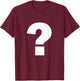 Question mark alphabet spell words Initial shirt T-Shirt - T-Shirt | Maroon