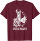 Women Shield Maiden Shirt Girl Viking T-Shirt - T-Shirt | Maroon