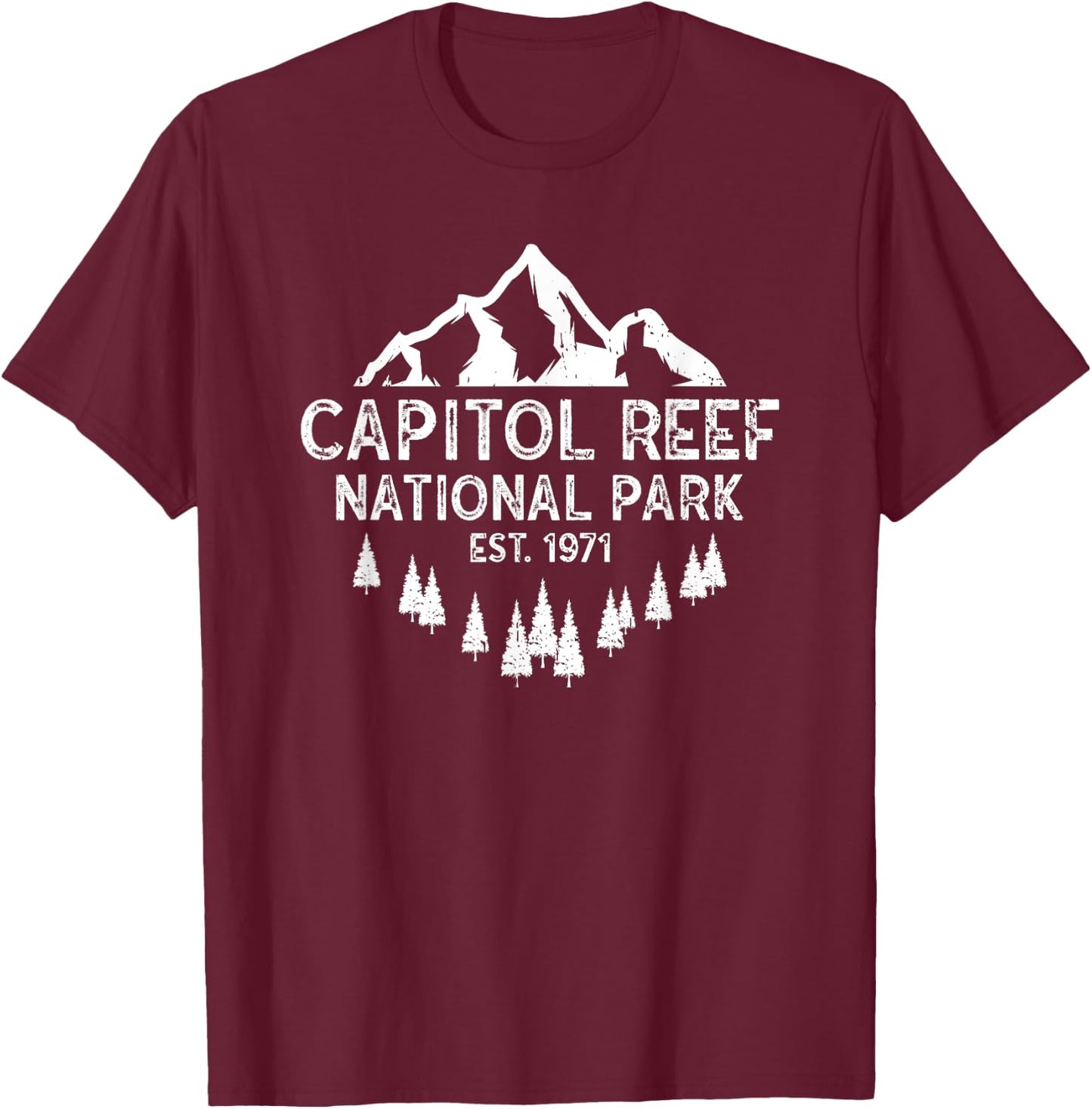 Capitol Reef National Park T-Shirt - T-Shirt | Maroon