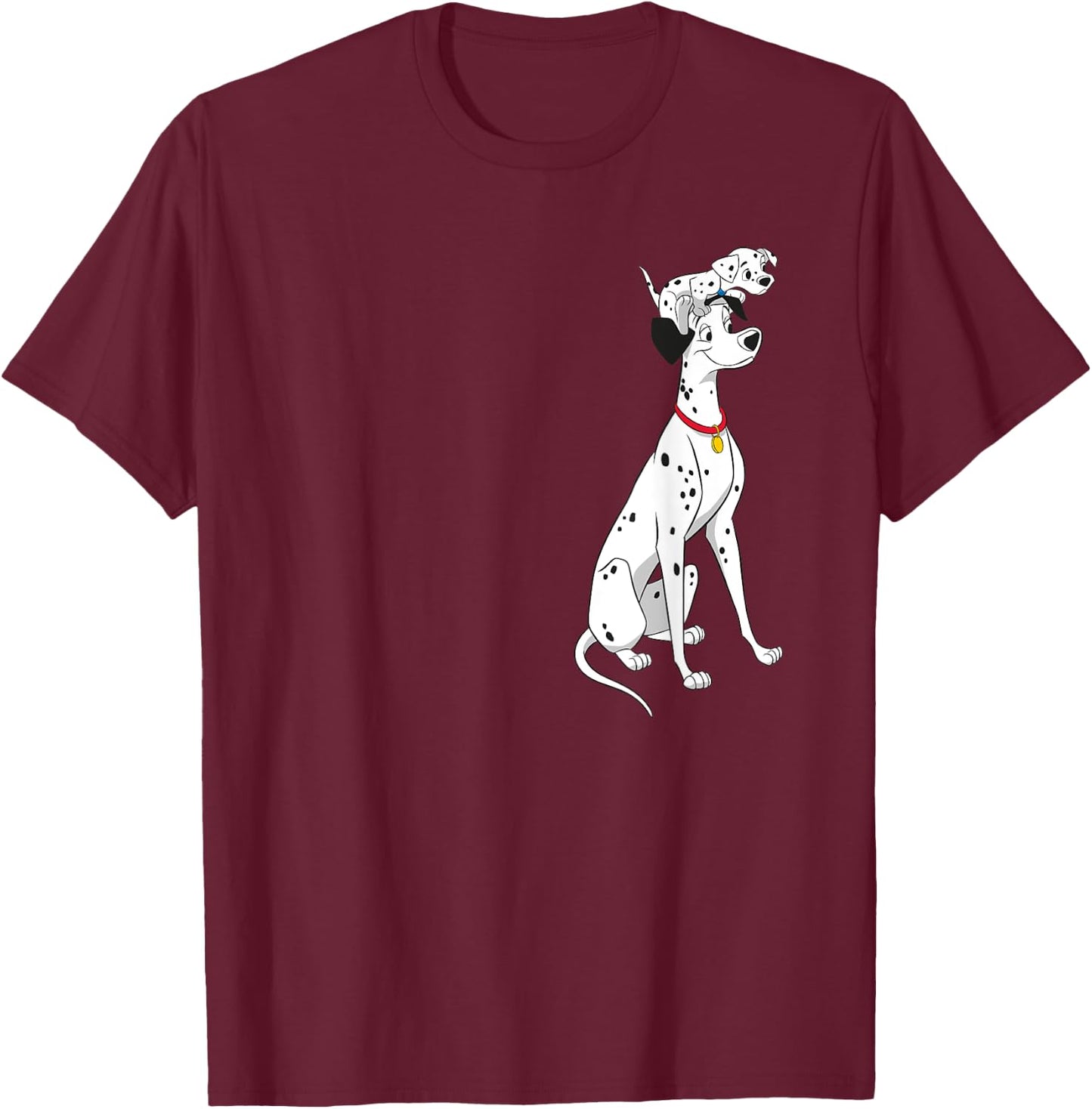 101 Dalmatians - Pongo T-Shirt - T-Shirt | Maroon