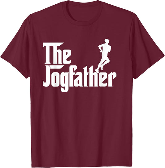 The Jog Father Funny Jogging Shirt Cool Runner Gifts T-Shirt - T-Shirt | Maroon