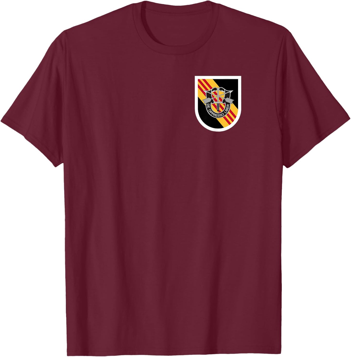US Special Forces Shirt - 5th Special Forces (SFG) Classic T-Shirt - T-Shirt | Maroon