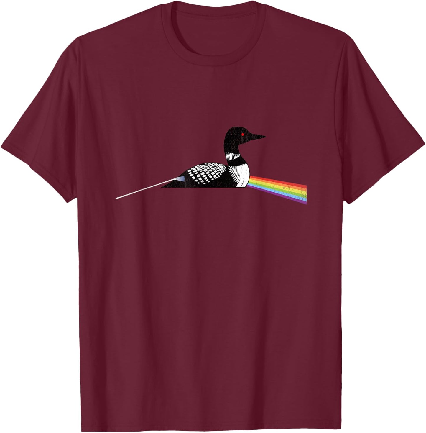Original Classic Dark Side of the Loon Bird Watching T-Shirt - T-Shirt | Maroon