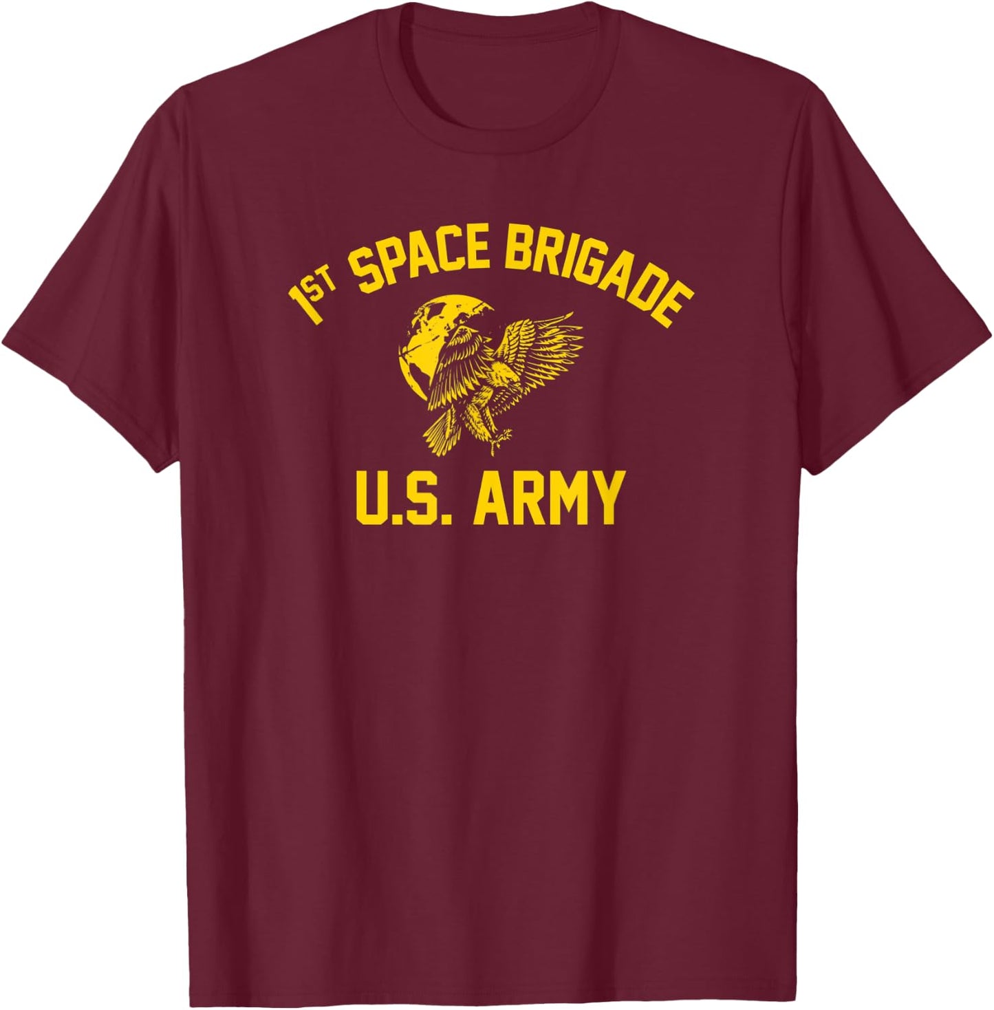 1st Space Brigade US SMDC T-Shirt - T-Shirt | Maroon