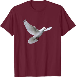 White dove T-Shirt - T-Shirt | Maroon