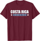 Costa Rica No Army Since 1948 T-Shirt - T-Shirt | Maroon