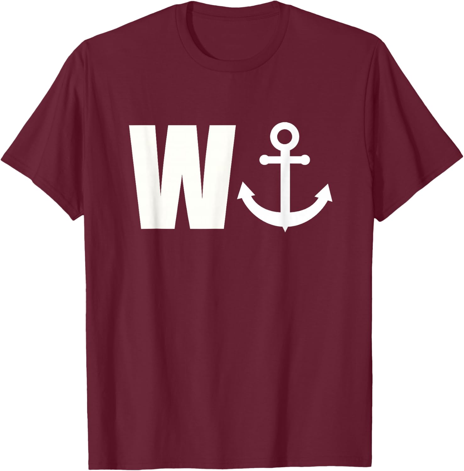 W ANCHOR Funny Wanker Jerk T-Shirt - T-Shirt | Maroon