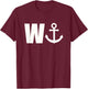 W ANCHOR Funny Wanker Jerk T-Shirt - T-Shirt | Maroon