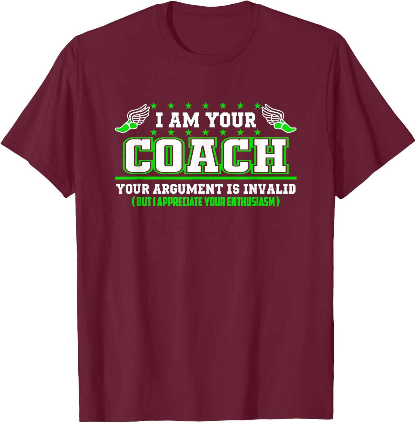Funny Track and Field Coach Shirt | Coaching Staff T-Shirt - T-Shirt | Maroon