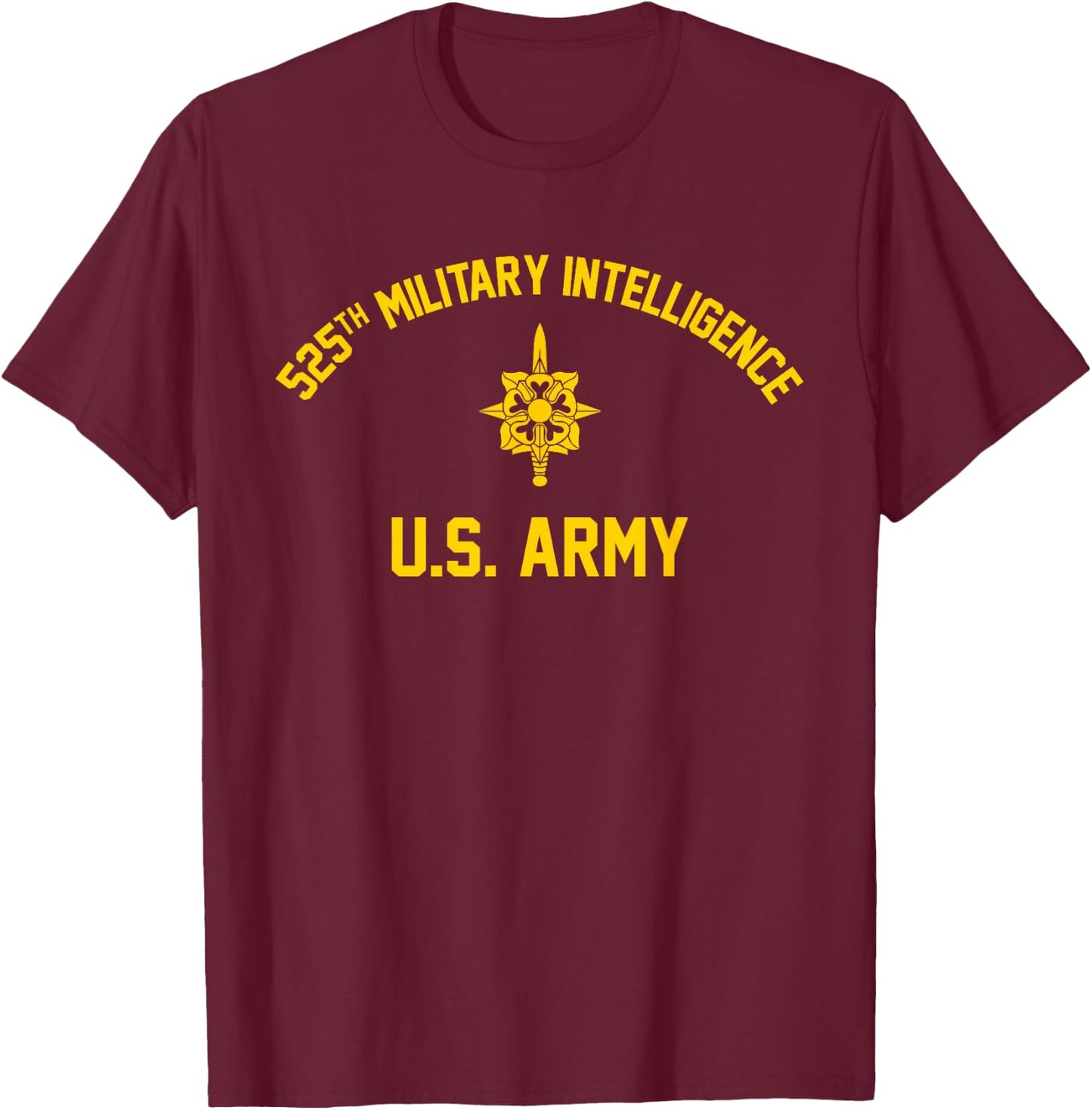 525th Expeditionary Military Intelligence Brigade T-Shirt - T-Shirt | Maroon