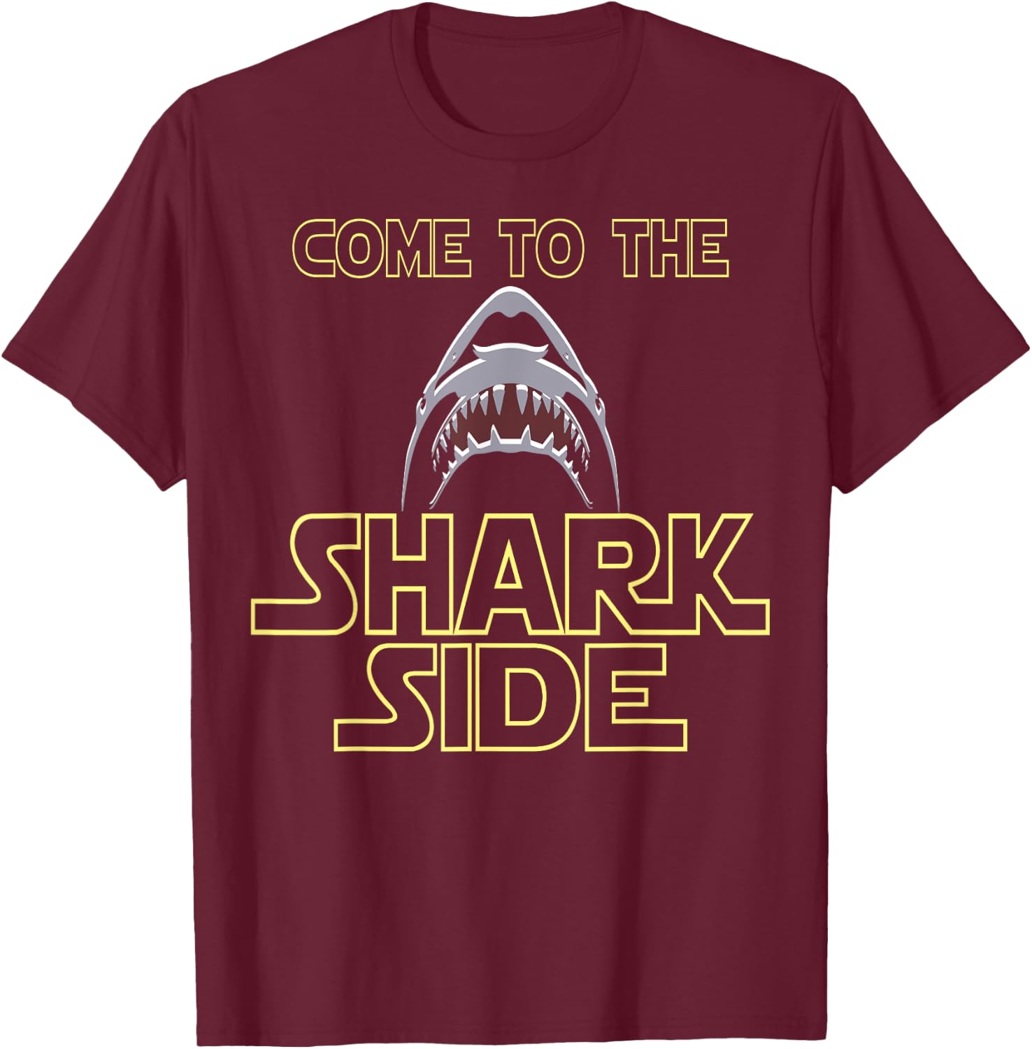 Great White Shark Shirt For Shark Lovers T-Shirt - T-Shirt | Maroon