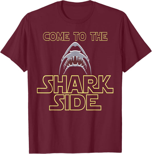 Great White Shark Shirt For Shark Lovers T-Shirt - T-Shirt | Maroon