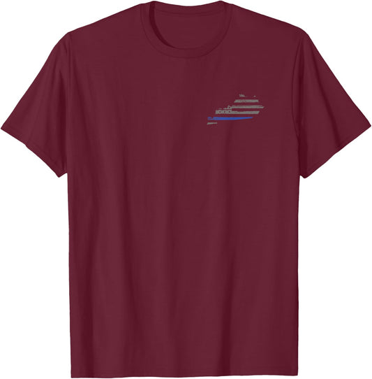 Kentucky Police, Law Enforcement Thin Blue Line Shirt T-Shirt - T-Shirt | Maroon