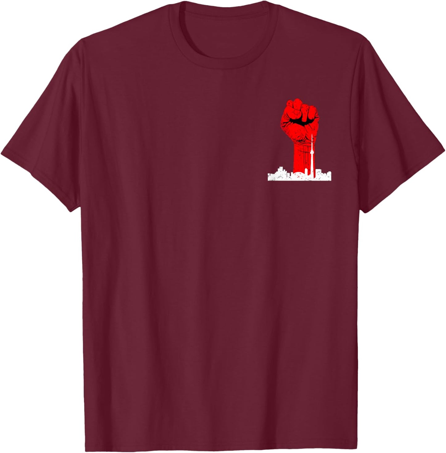 No Shelter (RATM) Pocket T Shirt T-Shirt - T-Shirt | Maroon