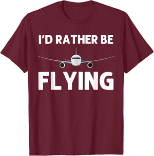 Funny Pilot Design Women Aviation Airplane Pilot T-Shirt - T-Shirt | Maroon