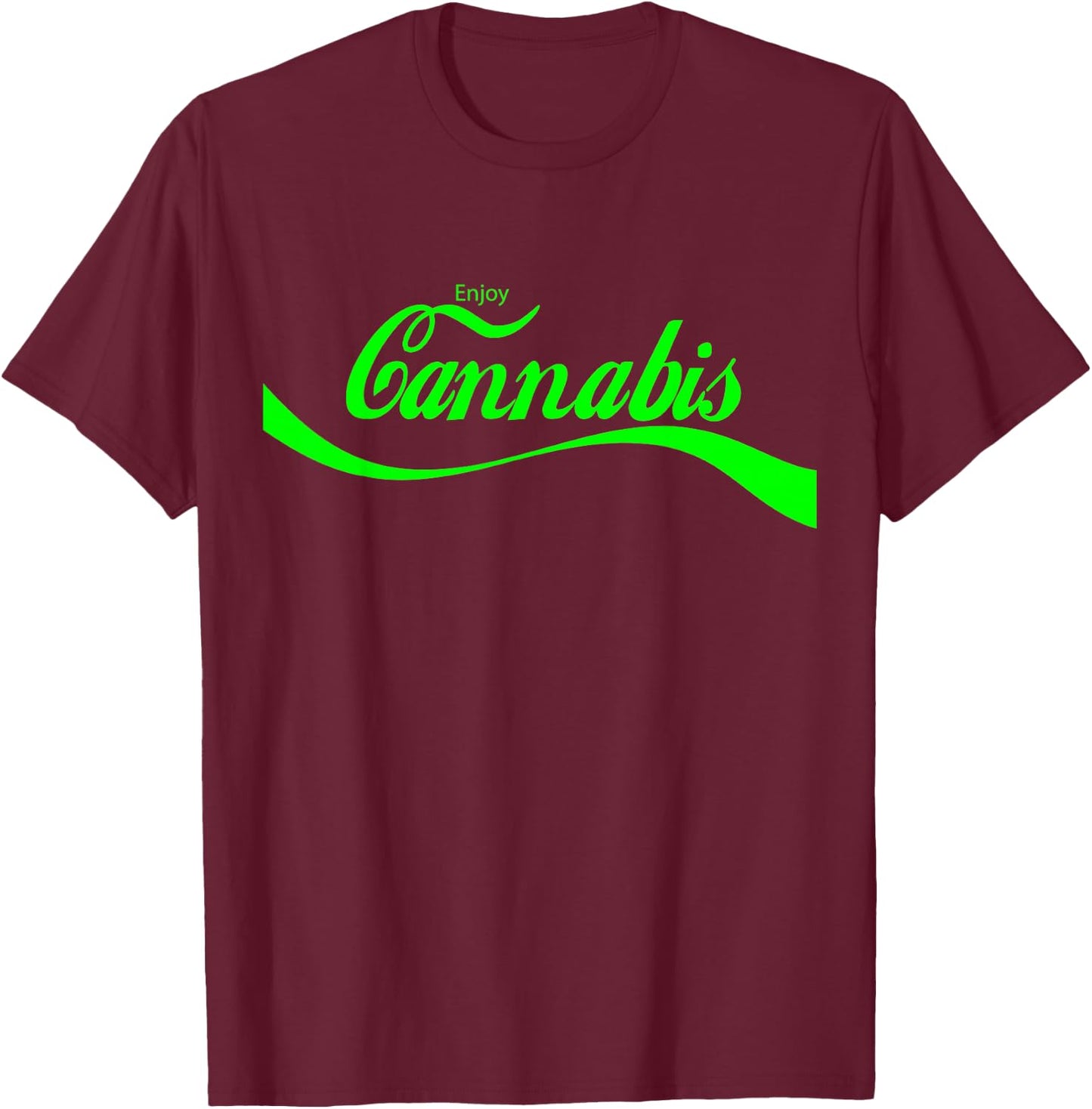 Vintage Cannabis Art Retro Marijuana THC Retro 420 Day Weed T-Shirt - T-Shirt | Maroon