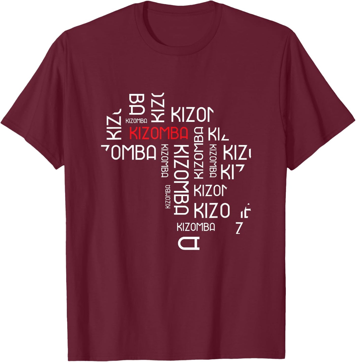 Kizomba Africa Dance Lover Beautiful Cute Funny T-Shirt - T-Shirt | Maroon