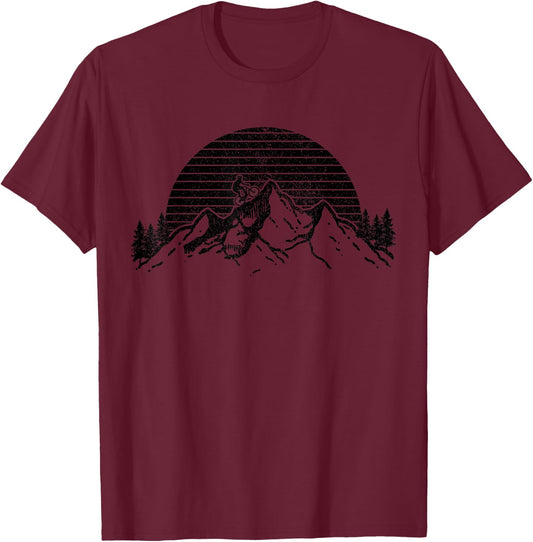Mountain Bike MTB Bicycle Cycling Downhill Biking Gift T-Shirt - T-Shirt | Maroon