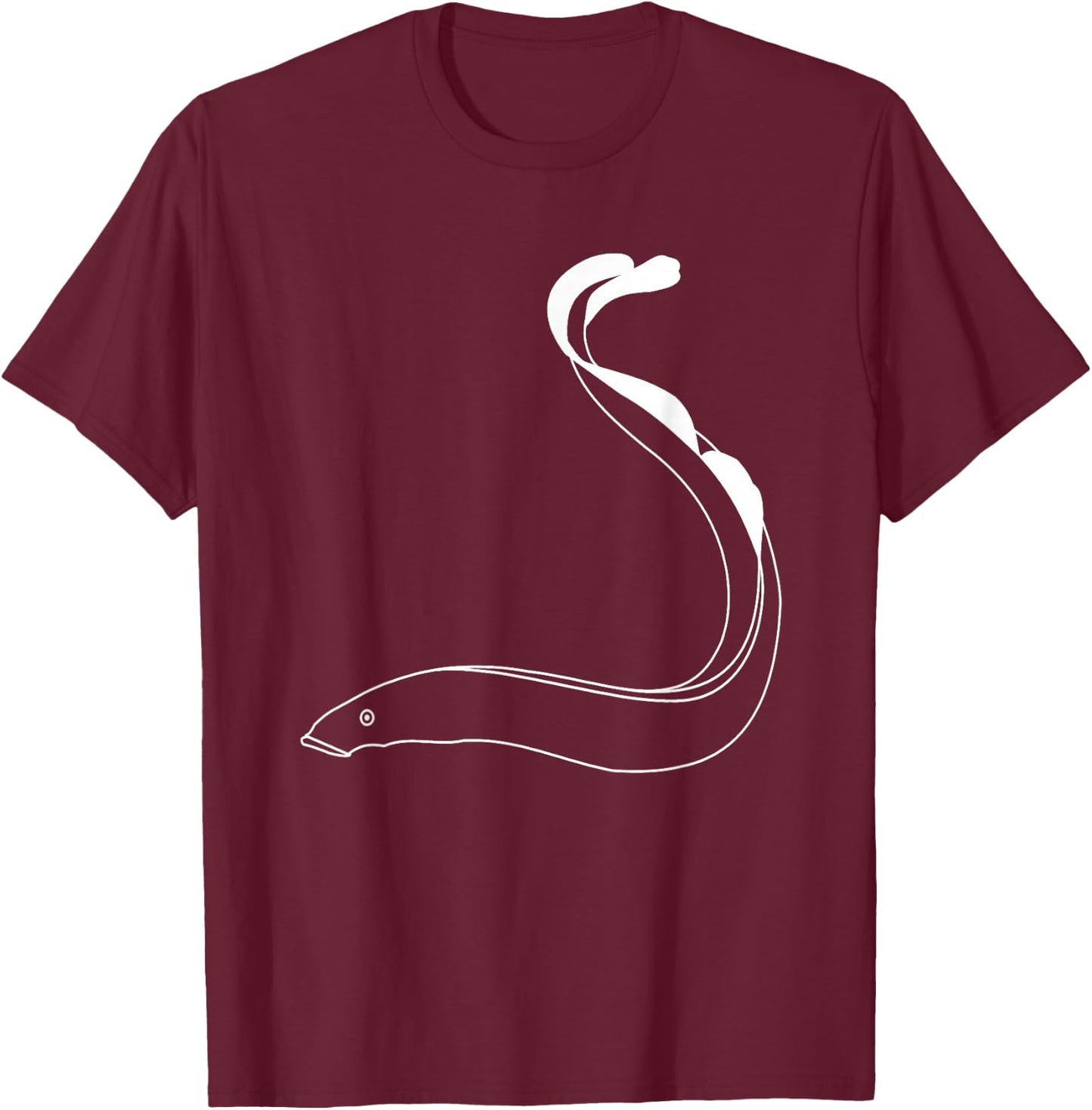 Lamprey Eel Fish Marine Biology Animal T-Shirt - T-Shirt | Maroon