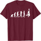 Funny Basketball Evolution - Basketball Player T-Shirt - T-Shirt | Maroon