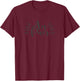 Cute Au Pair Gift Design with Pretty Laurel Graphic T-Shirt - T-Shirt | Maroon