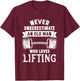 Old Man Weightlifting Funny Birthday Workout Gym T-Shirt - T-Shirt | Maroon