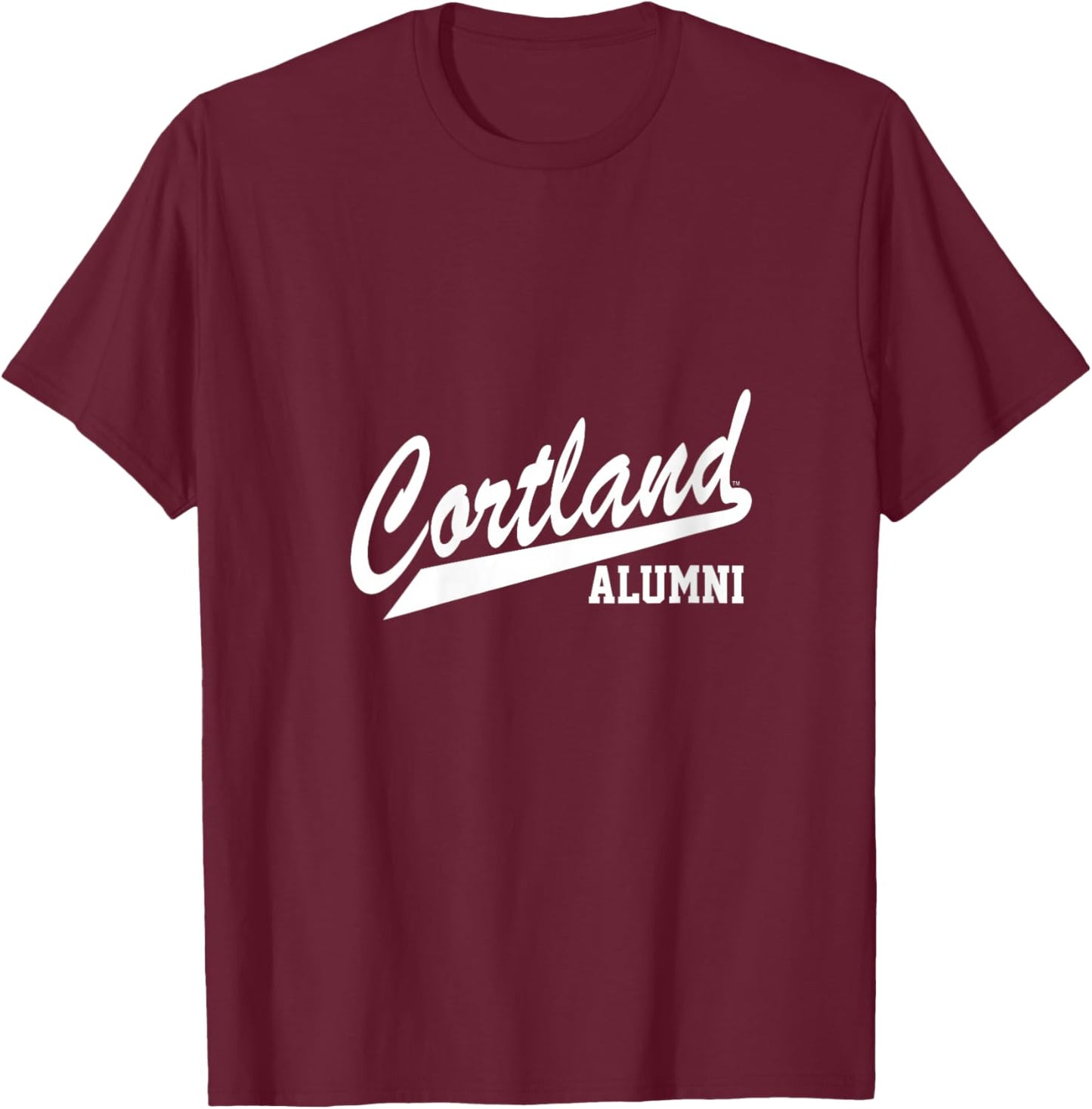Women's SUNY Cortland Alumni Red Dragons Script V-Neck T-Shirt - T-Shirt | Maroon