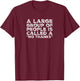 A Large Group Of People Is Called a No Thanks Shirt T-Shirt - T-Shirt | Maroon