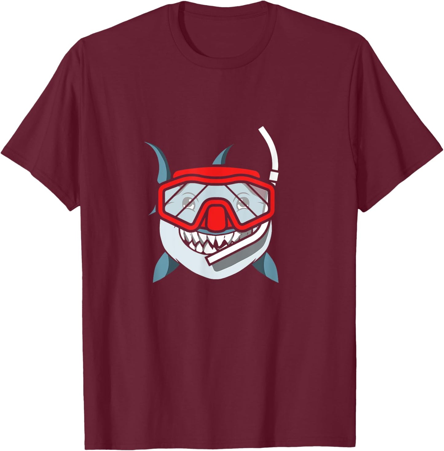 Snorkeling Shark Diving Gift I Underwater Snorkel T-Shirt - T-Shirt | Maroon