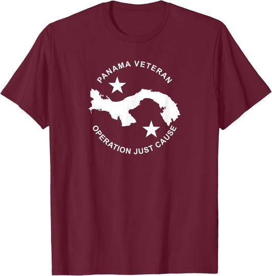 Panama Veteran - Operation Just Cause T-Shirt - T-Shirt | Maroon