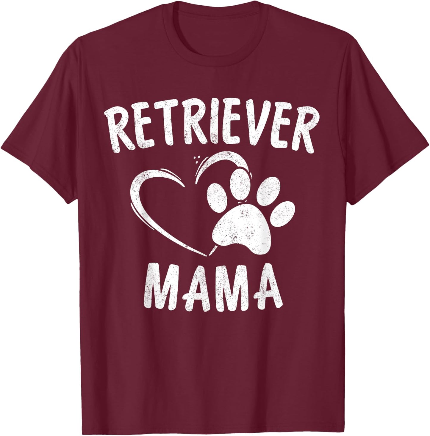 Retriever Mama Gift Black Golden Dog Mom Apparel Retrieving T-Shirt - T-Shirt | Maroon