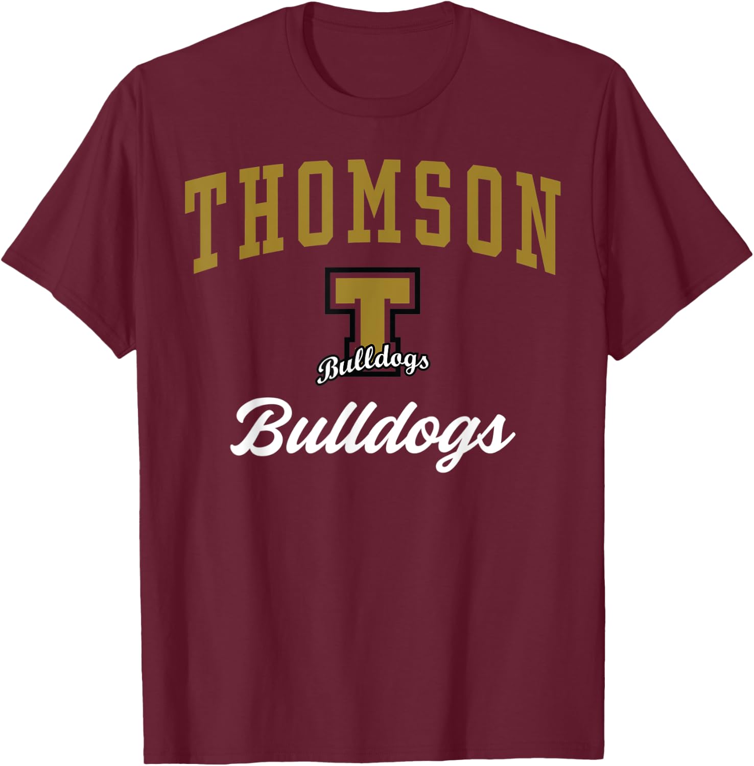Thomson High School Bulldogs C3 T-Shirt - T-Shirt | Maroon
